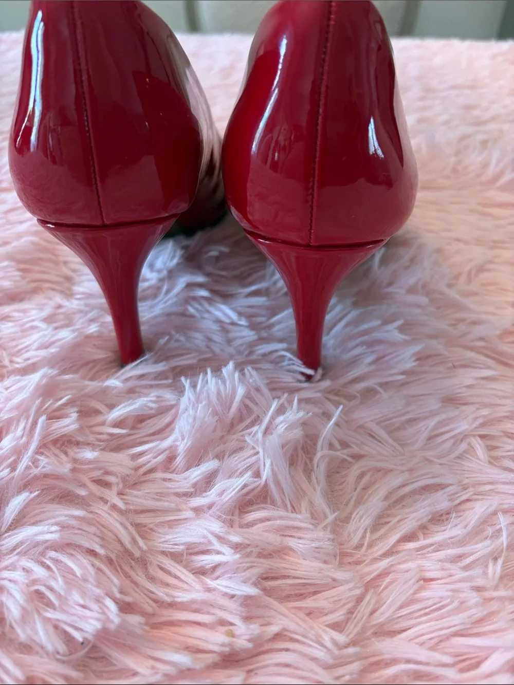 Red Patent Pointed-Toe Heels Dream Pairs - Picture 3 of 8